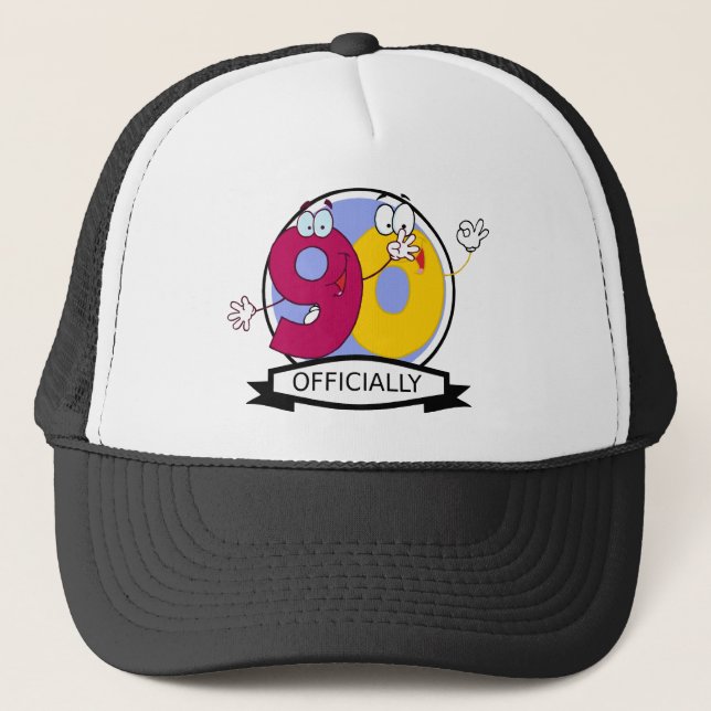 Casquette Officiellement bannière de 90 anniversaires (Devant)