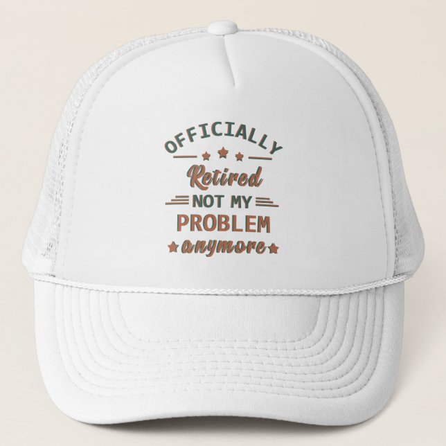 Casquette officiellement retiré plus mon problème (Devant)