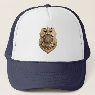 Casquette Officier de police à la retraite Badge sur