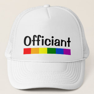Casquette Officier mariage de bannière Arc-en-ciel