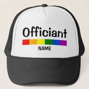 Casquette Officier mariage de bannière Arc-en-ciel