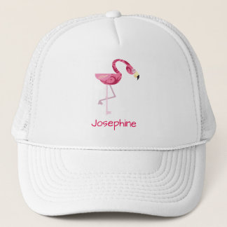 Casquette Oiseau de Flamant rose rose personnalisé