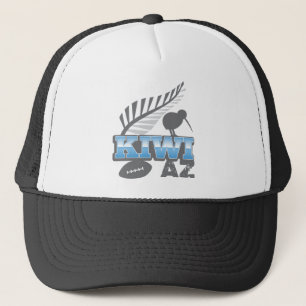 Casquette Oiseau de rugby du KIWI AZ et fougère argentée