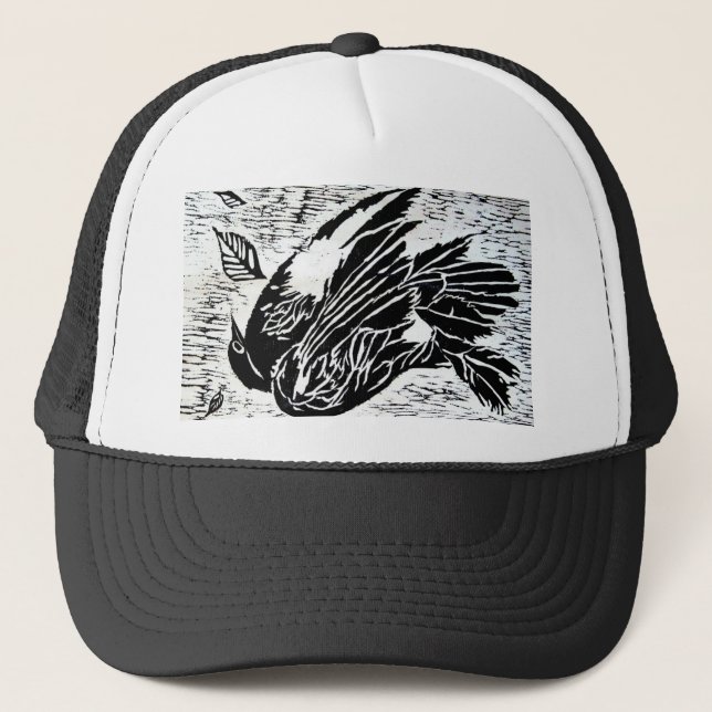 Casquette oiseau mort (Devant)