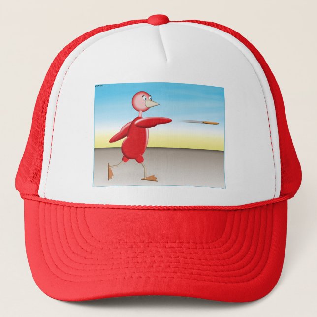 Casquette Oiseau rouge (Devant)