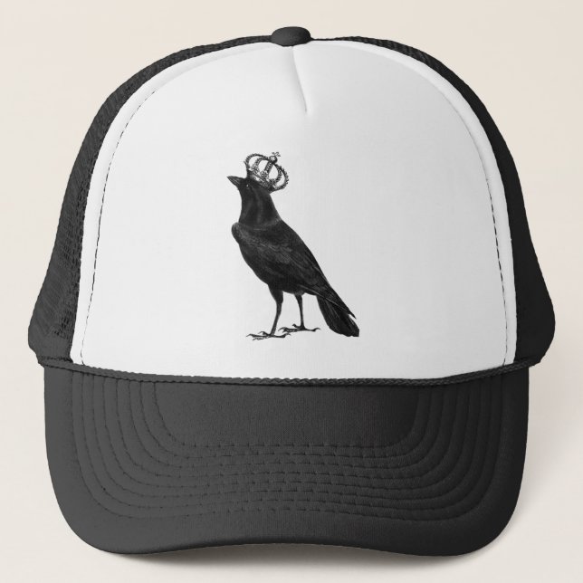 Casquette Oiseaux d'oiseau de noir de couronne de Raven de (Devant)