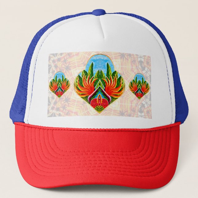 Casquette Oiseaux hawaïens du paradis (Devant)