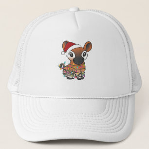 Casquette Okapi Noël Neige Animaux d'hiver Okapis