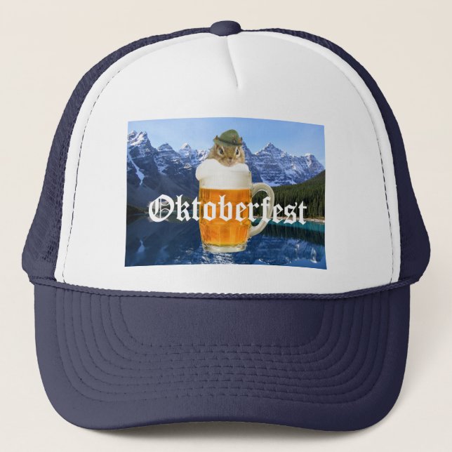 Casquette Oktoberfest Fête de la bière fête des animaux (Devant)