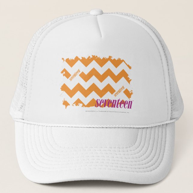 Casquette Orange 4 de zigzag (Devant)