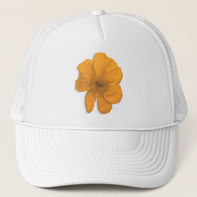 Casquette Orange Aid/ PopArt Flower (Devant)