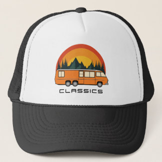 Casquette Orange Coach Classic Logo Trucker Chapeau