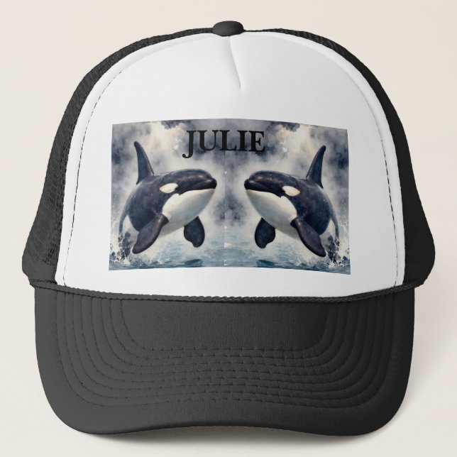 Casquette  Orca Stormy waves, Personalized (Devant)