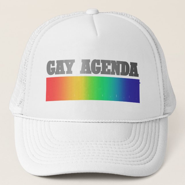 Casquette Ordre du jour | ombre Funny Gay Pride (Devant)