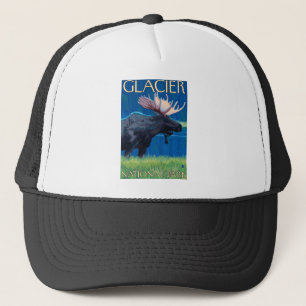 Casquette Orignaux la nuit - parc national de glacier, la TA