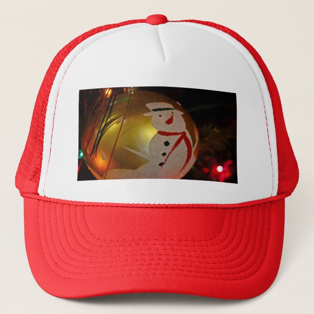 Casquette Ornement de neige givrée (Devant)