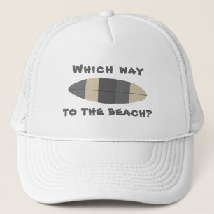 Casquette Où aller à la plage ? Surf en gris