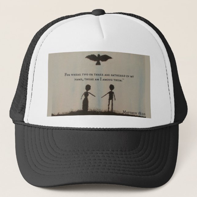 Casquette Où deux ou trois sont rassemblés (Devant)