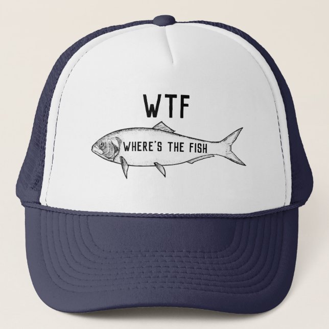Casquette où est le poisson (Devant)