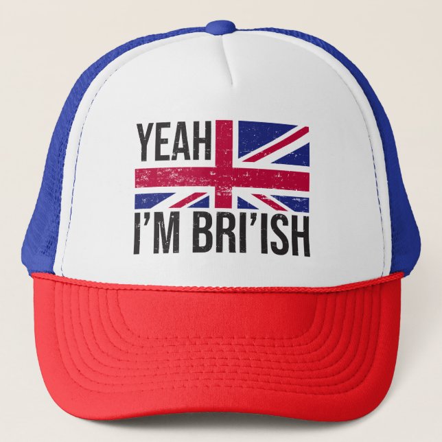 Casquette Ouais, Je Suis Britannique Comment Connais-Tu Mème (Devant)