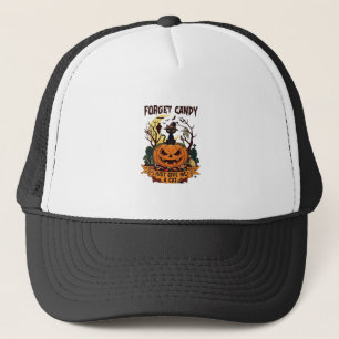 Casquette Oublie les bonbons, donne-moi simplement Halloween