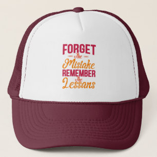 Casquette Oubliez L'Erreur Rappelez-Vous La Leçon Vintage