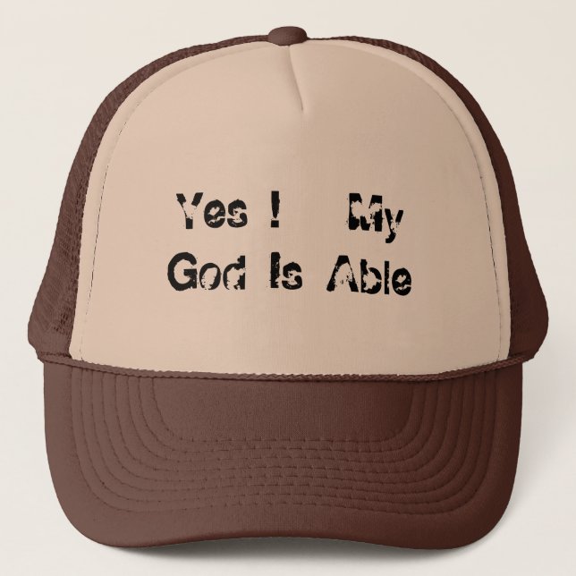 Casquette Oui !   Mon Dieu peut (Devant)