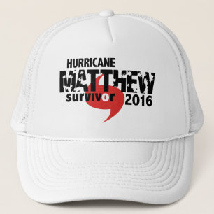 Casquette Ouragan Matthew survivant en octobre 2016