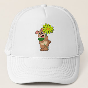 Casquette Ours à la Fleur jaune