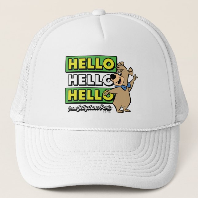 Casquette Ours Boo Boo Bonjour Bonjour Bonjour De Jellystone (Devant)