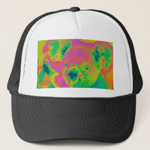 Casquette ours de koala fluorescents