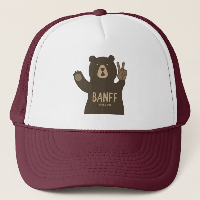 Casquette Ours de paix du parc national Banff (Devant)