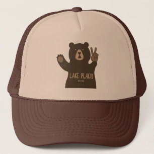 Casquette Ours de paix Lake Placid New York