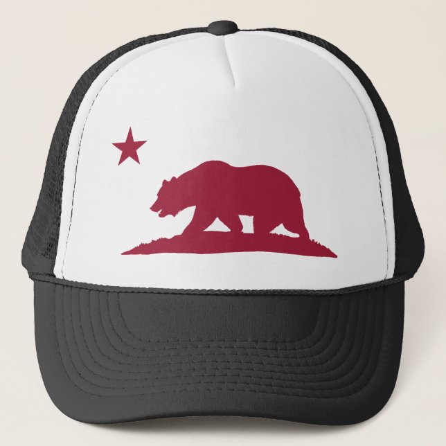 Casquette Ours de République de la Californie - rouge (Devant)