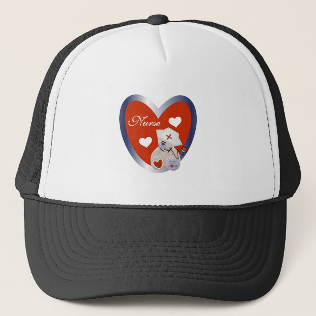 Casquette Ours d'infirmière avec le T-shirts et les cadeaux (Devant)