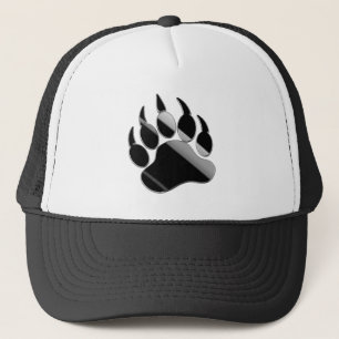 Casquette Ours en acier noir Patte - Chapeau