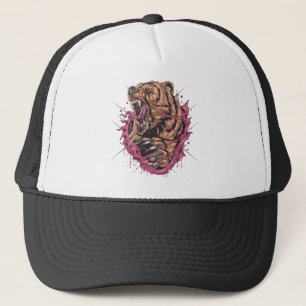 Casquette Ours en colère monstre