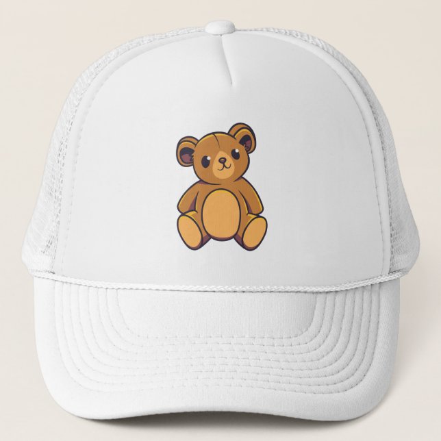 Casquette Ours en peluche mignon (Devant)