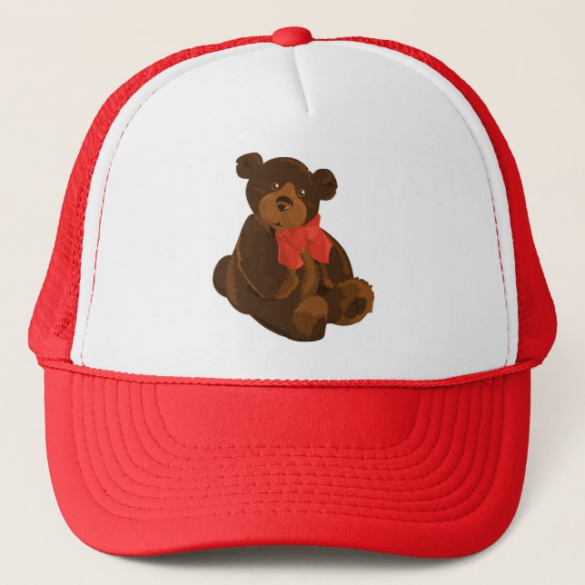 CASQUETTE OURS EN PELUCHE MIGNON ADORABLE (Devant)
