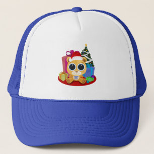 Casquette Ours en peluche - Noël