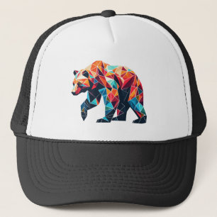 Casquette Ours géométrique