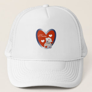 Casquette Ours-infirmière avec T-shirts et cadeaux de coeur