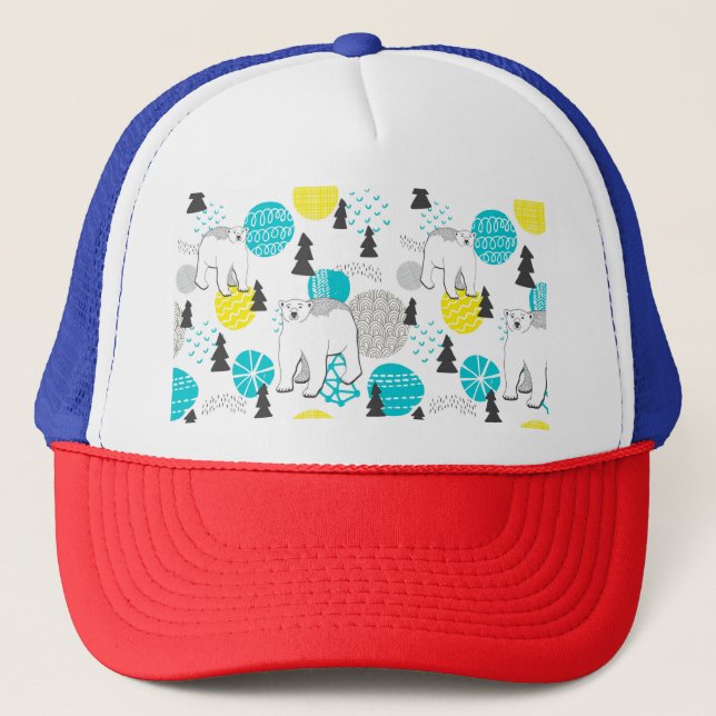 Casquette Ours polaire (Devant)