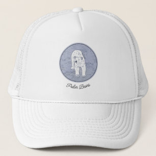 Casquette Ours polaire sur la peinture sur glace - Art origi