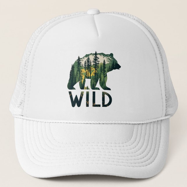 Casquette Ours Sauvage Nature (Devant)