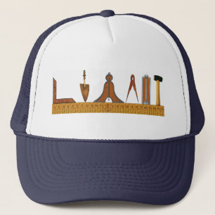 Casquette Outils de travail du maçon libre