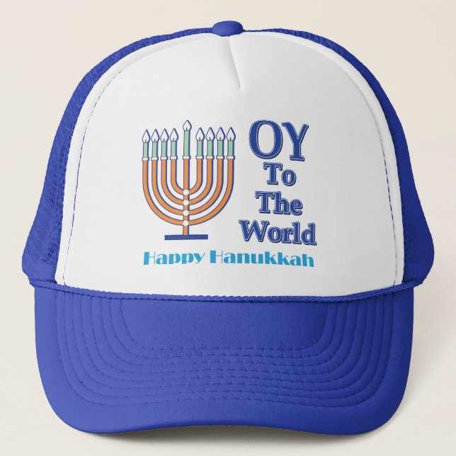 Casquette Oy-To-The-World-Happy-Hanoukka (Devant)