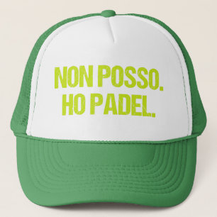 Casquette Padel Écrit Amusant Je ne peux pas