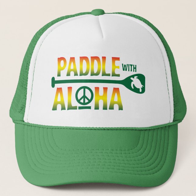 Casquette Pagaie avec chapeau de camionnette de reggae d'Alo (Devant)