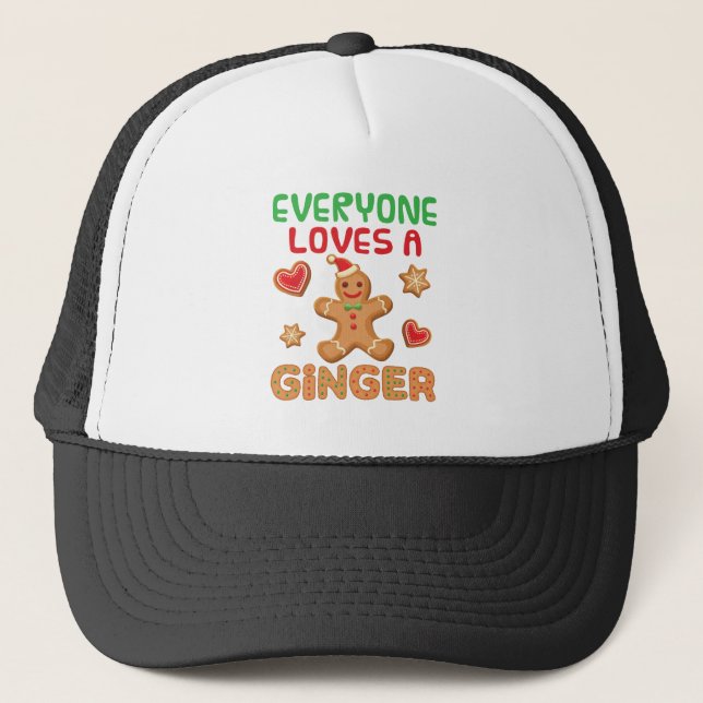 Casquette Pain d'épices Tout le monde aime le gingembre (Devant)